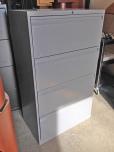 4-drawer lateral file cabinet with grey finish - ITEM #:255102 - Thumbnail image 1 of 2