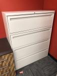 Used 4-drawer lateral file cabinet with putty finish 