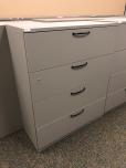 4-drawer lateral file cabinet with light brown finish - ITEM #:255125 - Img 1 of 3