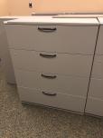 4-drawer lateral file cabinet with light brown finish - ITEM #:255125 - Thumbnail image 2 of 3