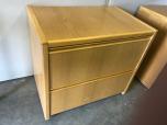 2-drawer lateral file cabinet - oak - ITEM #:255137 - Thumbnail image 2 of 3