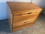 Oak 2-drawer lateral file cabinet - ITEM #:255142 - Img 3 of 4