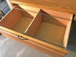 Used 2-drawer lateral file cabinet with oak veneer finish - ITEM #:255148 - Thumbnail image 3 of 3