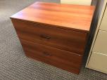 Used 2-drawer lateral file with cherry laminate finish - lockable 