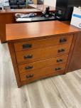 Used 2-drawer Lateral File with Medium Tone Veneer Finish - ITEM #:255165 - Img 2 of 4