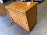 Used 2-Drawer Lateral File Cabinet with Oak Veneer Finish - ITEM #:255166 - Img 2 of 5