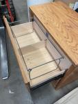 Used 2-Drawer Lateral File Cabinet - Oak Veneer - ITEM #:255167 - Img 4 of 4