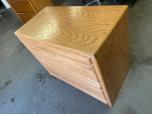 Used 2-Drawer Lateral File Cabinet With Oak Veneer Finish - ITEM #:255167 - Thumbnail image 2 of 4