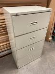 Used Hon 4-Drawer Lateral File Cabinet With Putty Finish - ITEM #:255169 - Thumbnail image 2 of 7