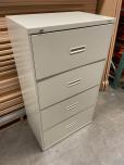 Used Hon 4-Drawer Lateral File Cabinet With Putty Finish - ITEM #:255169 - Thumbnail image 5 of 7