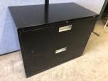Used Hon 2-drawer Lateral File Cabinets With Black Finish 