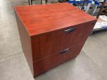 Used 2-Drawer Lateral File Cabinet - Cherry Finish - ITEM #:255182 - Img 2 of 2