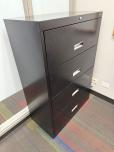 Used 4-Drawer Lateral File Cabinet - Black - ITEM #:255191 - Img 2 of 3