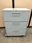 Used Allsteel 3-Drawer Lateral File Cabinet - Grey - ITEM #:255192 - Img 1 of 4