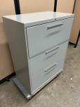 Used Allsteel 3-Drawer Lateral File Cabinet - Grey - ITEM #:255192 - Img 2 of 4