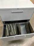 Used Allsteel 3-Drawer Lateral File Cabinet - Grey - ITEM #:255192 - Img 4 of 4