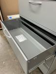Used Allsteel 4-Drawer Lateral File Cabinet, Light Grey, Lockable with Keys - ITEM #:255193 - Img 4 of 4