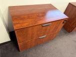 2-Drawer Lateral File Cabinet, Cherry Laminate, 36"W - ITEM #:255195 - Img 9 of 11