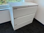 Teknion 3-Drawer Lateral File Cabinet, 42"W, Light Gray - ITEM #:255196 - Img 1 of 4