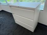 Teknion 3-Drawer Lateral File Cabinet, 42"W, Light Gray - ITEM #:255196 - Img 2 of 4