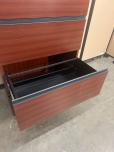 4-Drawer Lateral File Cabinet, Mahogany Laminate - ITEM #:255198 - Img 4 of 4