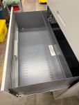 4-Drawer Lateral File Cabinet - 36"W x 18"D x 53"H - Gray - ITEM #:255201 - Img 3 of 3