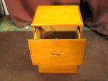Used 2-Drawer File Cabinet With Oak Finish - ITEM #:260017 - Img 4 of 4