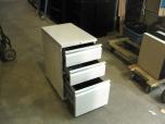Used Used File Cabinet With Grey White Finish 