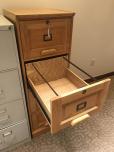 4-drawer vertical file cabinet with oak finish - legal size - ITEM #:260030 - Thumbnail image 2 of 2