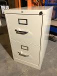 Hon 2-drawer vertical file cabinet - putty finish - lockable - ITEM #:260036 - Img 2 of 2