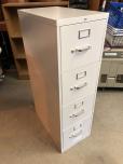 Used 4-drawer vertical file cabinet - putty finish - letter size 