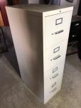 Used 4-drawer vertical file cabinet with putty finish - letter 