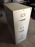 Hon 3-drawer vertical file cabinet with putty finish - letter - ITEM #:260055 - Img 1 of 2