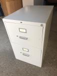 Used Hon 2-drawer file cabinet with putty finish - legal size 