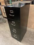 Used Used 4-drawer File Cabinet With Black Finish - Legal Size 