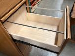 Used 4-Drawer Oak File Cabinet - Metal Handles - ITEM #:260069 - Img 3 of 3