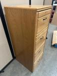 Oak Finish 4-Drawer Vertical File Cabinet - ITEM #:260086 - Img 2 of 5