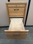 Oak Finish 4-Drawer Vertical File Cabinet - ITEM #:260086 - Img 4 of 5