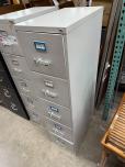 Used 5-Drawer Vertical File Cabinet - Light Grey - ITEM #:260088 - Img 1 of 7