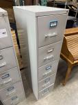 Used 5-Drawer Vertical File Cabinet - Light Grey - ITEM #:260088 - Img 2 of 7