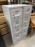 Used 5-Drawer Vertical File Cabinet - Light Grey - ITEM #:260088 - Img 7 of 7