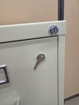 Used Hon 4-Drawer Vertical File Cabinet - Putty - ITEM #:260093 - Img 3 of 4