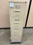 Used Hon 4-Drawer File Cabinet - Tan - Letter - ITEM #:260095 - Img 1 of 3