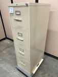 Used Hon 4-Drawer File Cabinet - Tan - Letter - ITEM #:260095 - Img 2 of 3