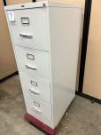 Used Lorell 4-Drawer File Cabinet - Light Grey - Legal - ITEM #:260096 - Img 2 of 3