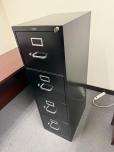 HON 4-Drawer Vertical File Cabinet, Black, Locking - ITEM #:260099 - Img 2 of 3