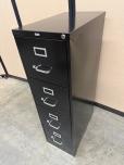 Realspace 4-Drawer Vertical File Cabinet, Black - ITEM #:260100 - Img 1 of 10