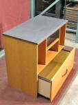 Wood Grain & Charcoal Combo File Cabinet with Shelves - ITEM #:315002 - Img 2 of 3