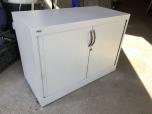 1-drawer lateral file with shelf storage and sliding doors - ITEM #:315009 - Img 2 of 5
