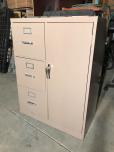 3-drawer file cabinet with storage compartment - lockable - ITEM #:315014 - Img 2 of 3